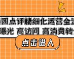 美团点评精细化运营全流程：高曝光高访问高消费转化