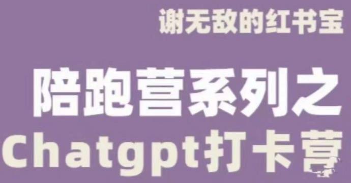 谢无敌CHATGPT打卡营，教你更好地使用CHATGPT来提高工作效率