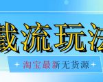 首发价值2980最新淘宝无货源不开车自然流超低成本截流玩法日入300+【揭秘】