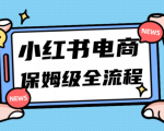 月入5w小红书掘金电商，11月最新玩法，实现弯道超车三天内出单，小白新手也能快速上手