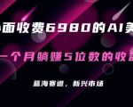 外面收费6980的AI美女项目！每月躺赚5位数收益（教程+素材+工具）【揭秘】