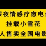 深夜情感疗愈电台，挂载小雪花，无人售卖全国电影票【揭秘】