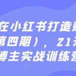 从0到1在小红书打造赚钱的个人IP（第四期），21天小红书博主实战训练营