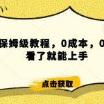 怎么样靠阿里大厂撸金，背靠大厂日入2000+，大鱼号保姆级教程，0成本，0基础小白看了就能上手【揭秘】