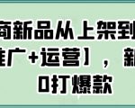 电商新品从上架到打爆【推广+运营】，新手从0打爆款